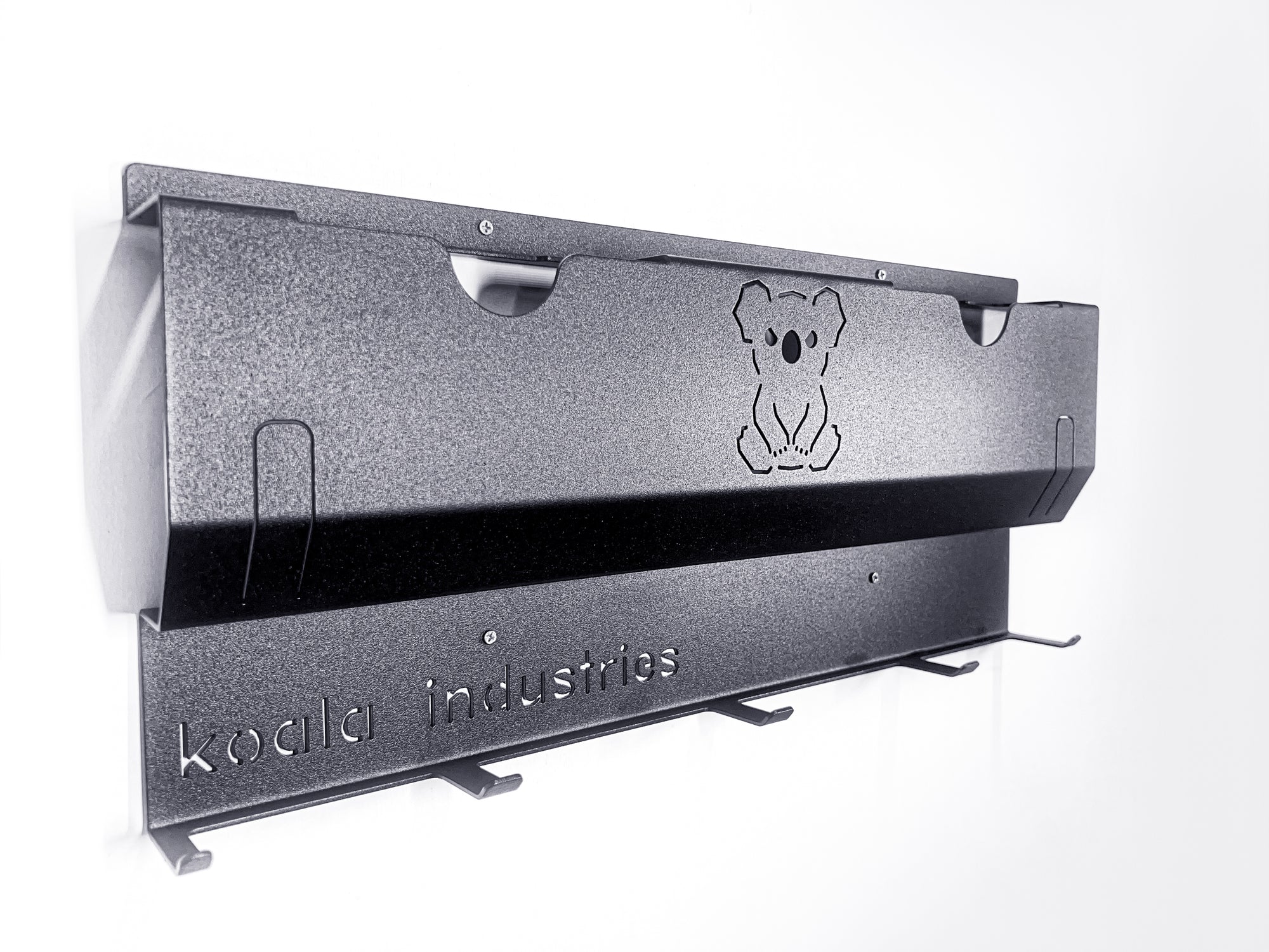 Side View of Koala Industries Angle Grinder Rack 